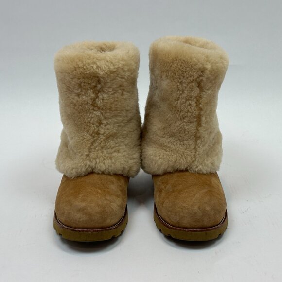 UGG Australia Maylin Mid-Calf Boots Camel Shearling Women’s 7 NWOB - Picture 8 of 16